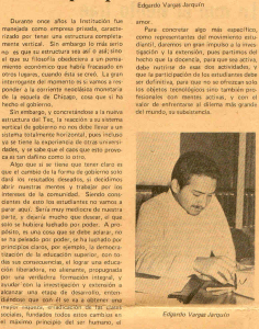 Publicado en Informatec en 1983, cuando fui designado por la FEITEC para que la representara en la comisión que redactó el proyecto del actual Estatuto Orgánico del TEC. La responsabilidad y el honor más grande que tuve como estudiante de San Carlos.