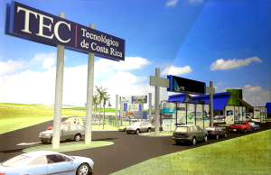 Nueva entrada del bulevar de ingreso al Campus Tecnológico de San Carlos