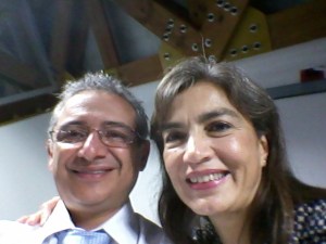 Un selfie con doña Sandra Caufman. Memorable charla en el Tec.